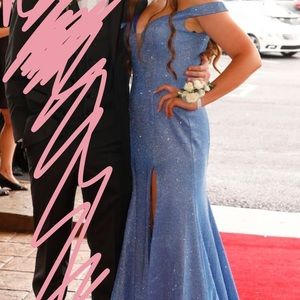 Sparkly Blue Prom Dress